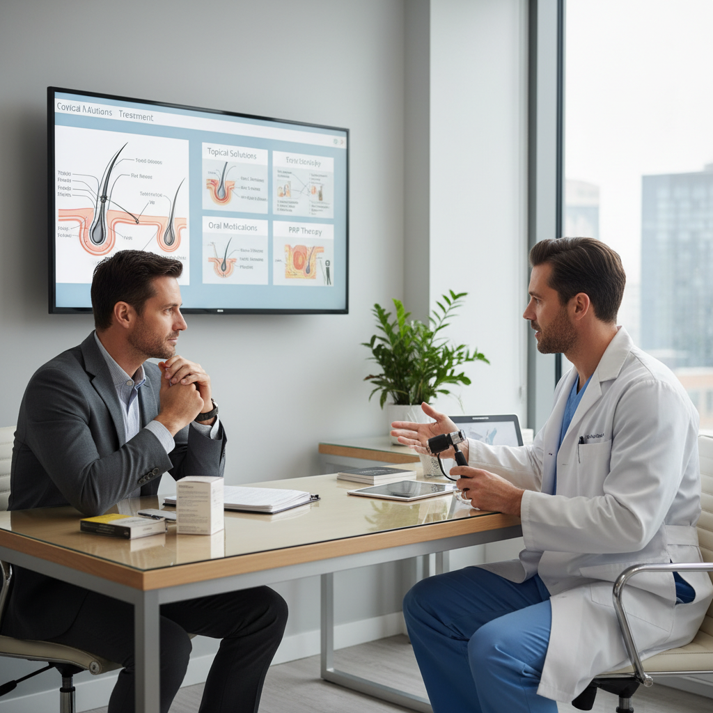 Male pattern baldness treatment options